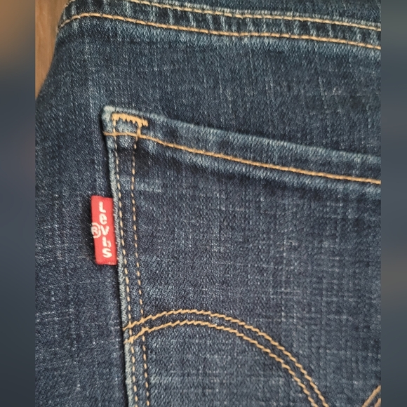 Levi's 311 Shaping Skinny dark wash denim destructed jeans Women's size 29 - Picture 7 of 12